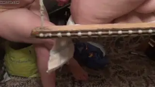 Wife and Friend Share a Double Dildo in Threesome