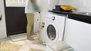Curvy Middle Eastern Wife Services Repairman on Cam