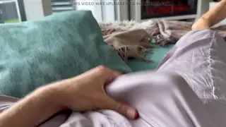European Twink Strokes His Uncut Cock Outdoors for a Voyeur Neighbour