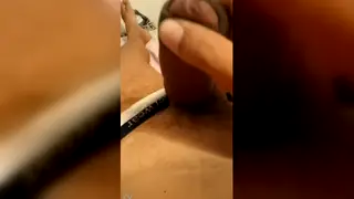 Married Latino Strokes His Thick Cock Alone