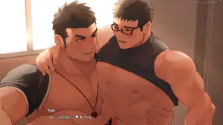 Muscular Boyfriends Share Oral and Anal