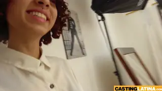 Petite Latina Teen Takes First Anal on Casting Couch