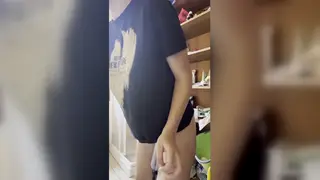 Tattooed Housewife Services Husband With Sloppy Blowjob