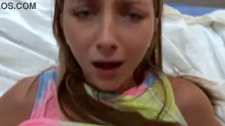Stepsister Delivers POV Blowjob in Taboo Encounter