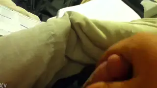 Slender Guy Strokes His Small Cock in a Quick Solo