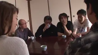 Japanese BBW Wife Joins a Group Session with Her Husband