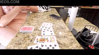 Blonde Stepmom Loses Strip Poker Then Takes Creampie