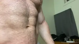 Hairy Muscular Bear Shows Gaping Hole on Webcam