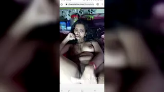 Indian Babe in Stockings Rubs Herself to Shaking Orgasm