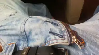 Muscular Black Stud Strokes His Uncut Cock to Release