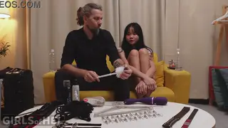 Petite Asian Domme Teaches Foot Worship and Toy Play in BDSM Prep