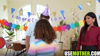 Busty and Petite MILFs Share POV Blowjob