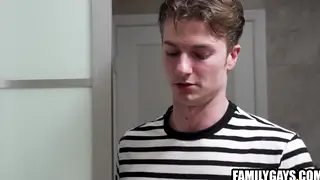 Stepdad and Stepson Share a Steamy Shower Threesome