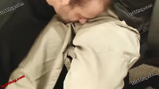 College Student Worships Feet Before Taking a Rough Blowjob