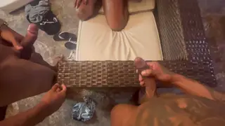 Latina Amateur Surprises Step Cousin's Friends