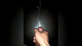Solo Man Jerks Off to Explosive Cumshot