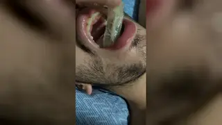 Latino Twink Swallows Load from Used Condom After Fuck