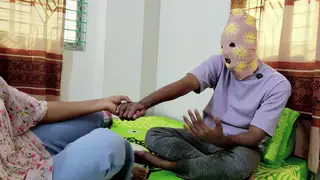Indian MILF Welcomes Her Husband in Bedroom