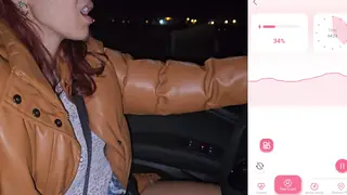Redhead Latina Gets a Handjob During a Car Ride
