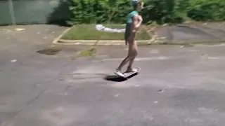 Petite Skater Strips Nude for Public POV Ride