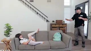 Busty Petite Babe Takes Anal Ride and Facial Finish