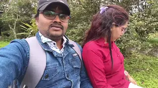 Indian Couple Shares Passionate Blowjob in Forest Clearing