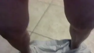 Mature Bear Shows Off His Heavy Balls and Small Cock