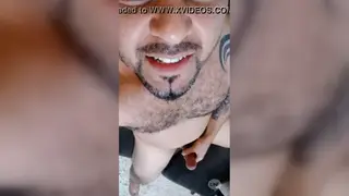 Amateur Guy Strokes His Cock on Cam in a Homemade Clip