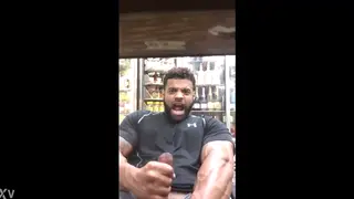 Latino Hunk Shows Off His Muscular Frame