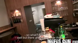 Barmaid Takes a Stranger for Anal Outdoors