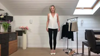 European MILF Teases in Office Stockings