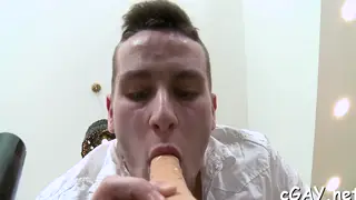 Three Men Share a Deep Double Anal Penetration