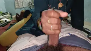 Blonde Indian Wife Takes It Doggystyle from Her Husband