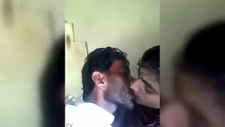 Indian Men Share Brief Intimate Moment on Camera