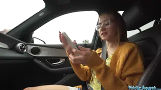 Blonde European Student Creampied During Outdoor Driving Lesson