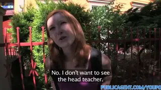 Redhead Takes Anal Outdoors From a POV Angle