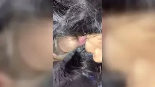 Indian Maid in Uniform Rims and Deepthroats Lover