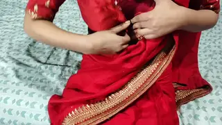 Indian Wife Enjoys Anal and Blowjob in Lingerie Romance
