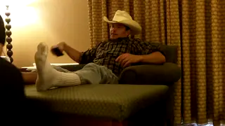 Mature Man Worships Boots and Sucks Toes