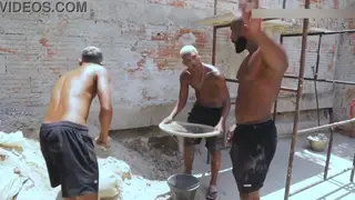 Construction Crew Turns Foreman into a Bareback Toy
