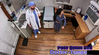 Petite Latina in Cheer Skirt Gets a POV Medical Exam