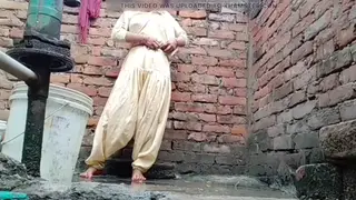 Indian Brunette Rides and Takes a Titjob in the Shower