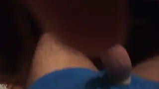 Latino Stud Strokes His Cock to Explosion Inside a Condom