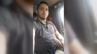 Latino Shows Off Massive Cock in Quick Flash