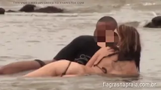 Brunette Wife Enjoys a Black Stud on the Beach While Her Husband Films