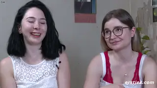 European Lesbians Share Toys and Tit Play