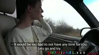 Lesbian Tourists Explore Each Other With Oral Passion on a Scenic Road Trip