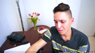 Office Employee Services Big Cock at the Desk