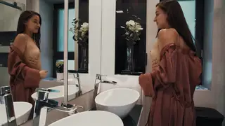 Brunette Boss Claims Redhead Maid in Office Power Play