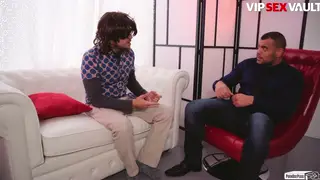 Busty Brunette Demonstrates Stamina Techniques in Bedroom